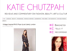 Tablet Screenshot of katiechutzpah.com